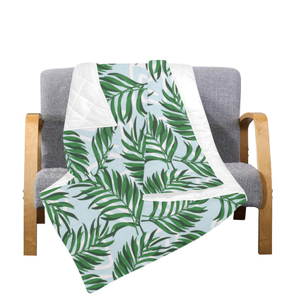 Palm Leaves Pattern Print Design PL06 Premium Quilt