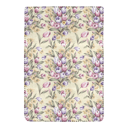Tulip Pattern Print Design TP04 Women's Trifold Wallet
