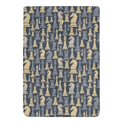 Chess Pattern Print Design 04 Women's Trifold Wallet