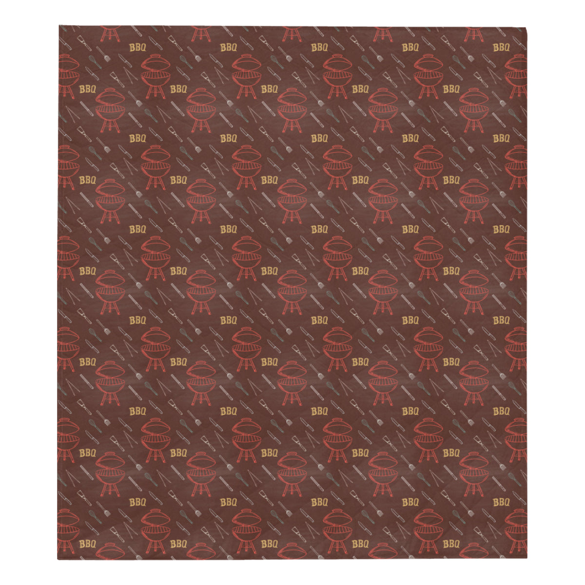 Barbecue Pattern Print Design 01 Premium Quilt