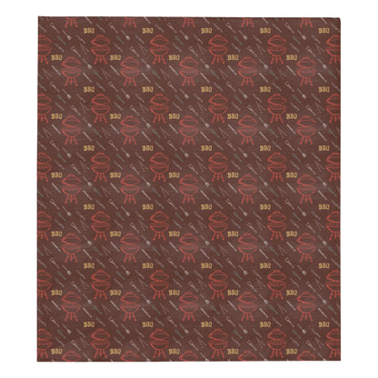 Barbecue Pattern Print Design 01 Premium Quilt