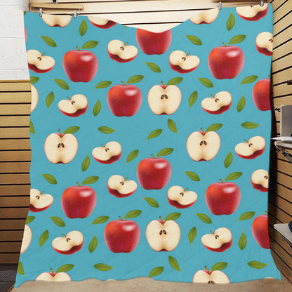 Apple Pattern Print Design AP012 Premium Quilt