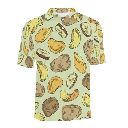 Potato Pattern Print Design A03 Men Polo Shirt