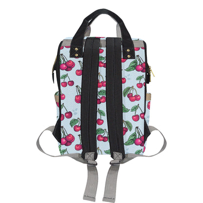 Cherry Pattern Print Design CH01 Diaper Bag Backpack