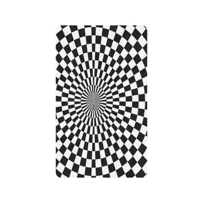 Checkered Flag Optical illusion Rubber Doormat