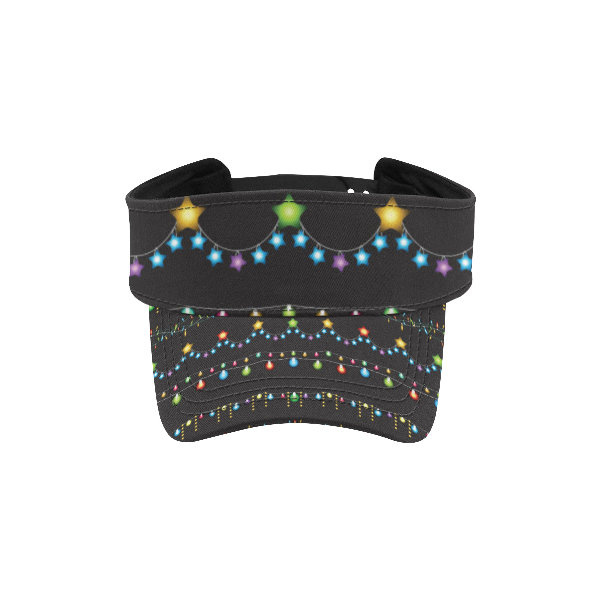 Christmas Light Pattern Print Design 01 Unisex Sun Visor