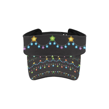 Christmas Light Pattern Print Design 01 Unisex Sun Visor