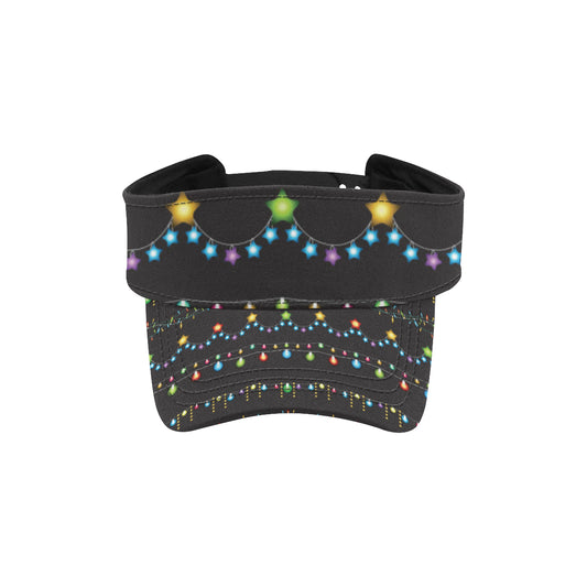 Christmas Light Pattern Print Design 01 Unisex Sun Visor