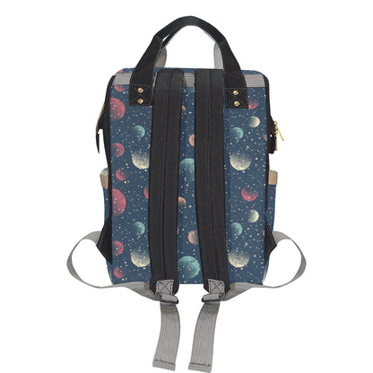 Cosmic Pattern Print Design 04 Diaper Bag Backpack