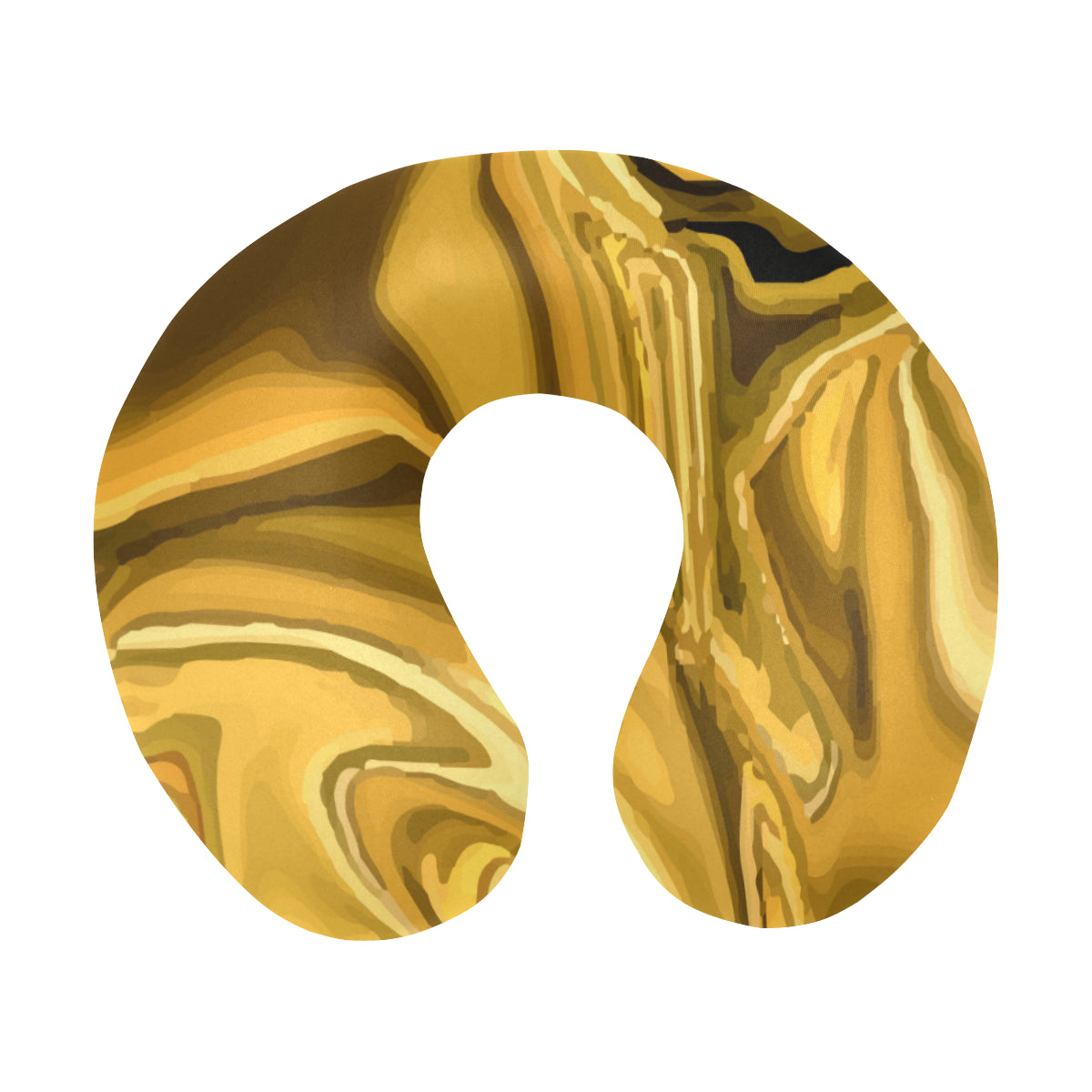 Liquid Pattern Print Design 03 U-Shaped Travel Neck Pillow