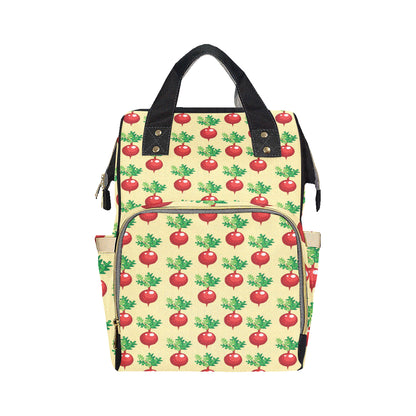 Radish Pattern Print Design A02 Diaper Bag Backpack