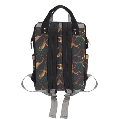 Monkey Pattern Print Design 02 Diaper Bag Backpack