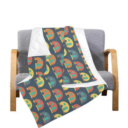 Camper Pattern Print Design 02 Premium Quilt