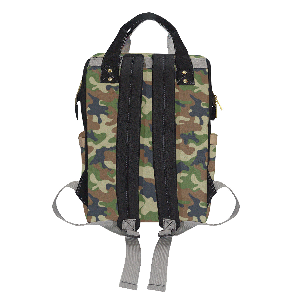 Army Camouflage Pattern Print Design 01 Diaper Bag Backpack