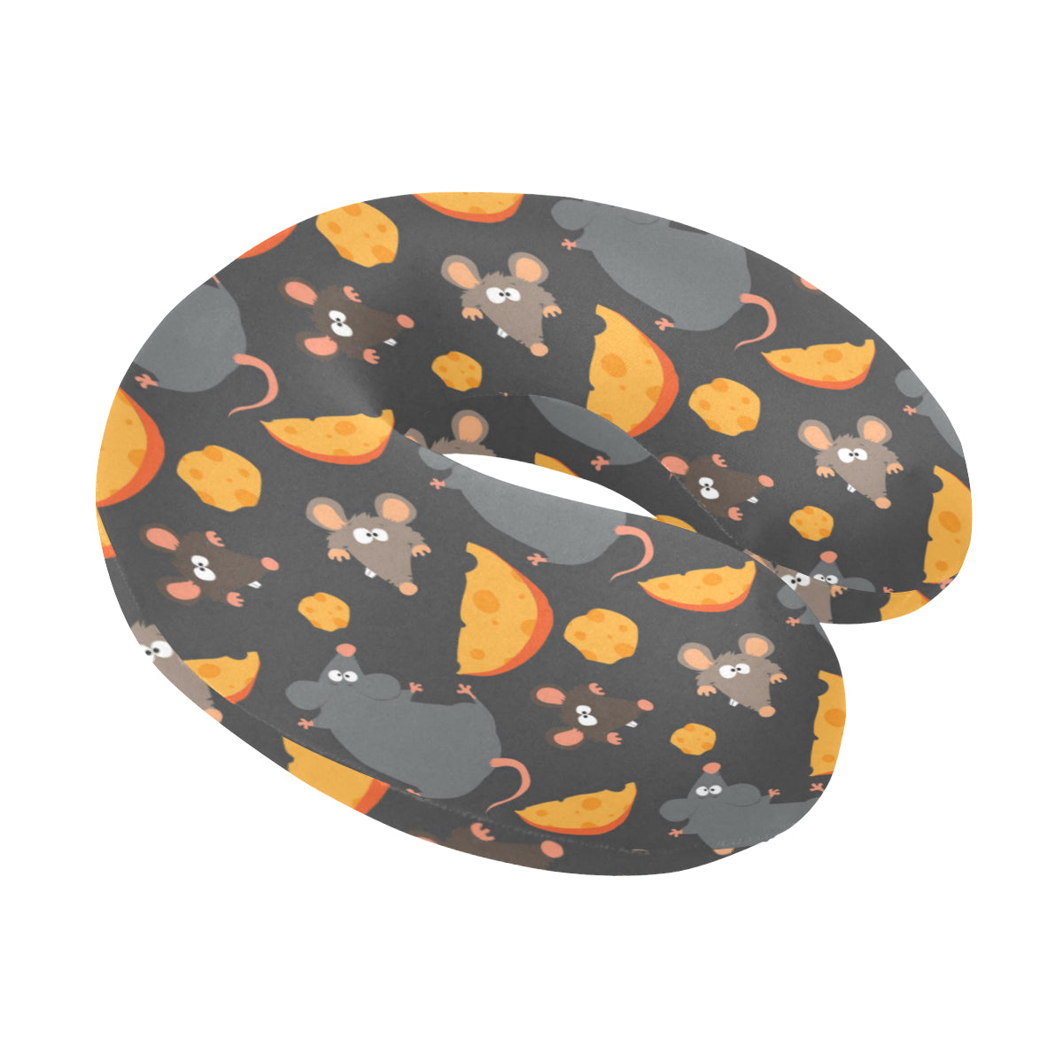 Rat Pattern Print Design 04 U-Shaped Travel Neck Pillow