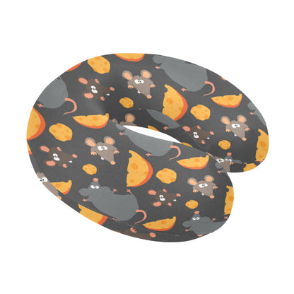 Rat Pattern Print Design 04 U-Shaped Travel Neck Pillow