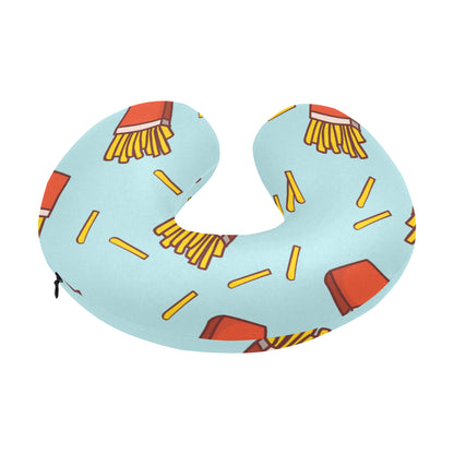 French Fried Pattern Print Design 02 U-Shaped Travel Neck Pillow