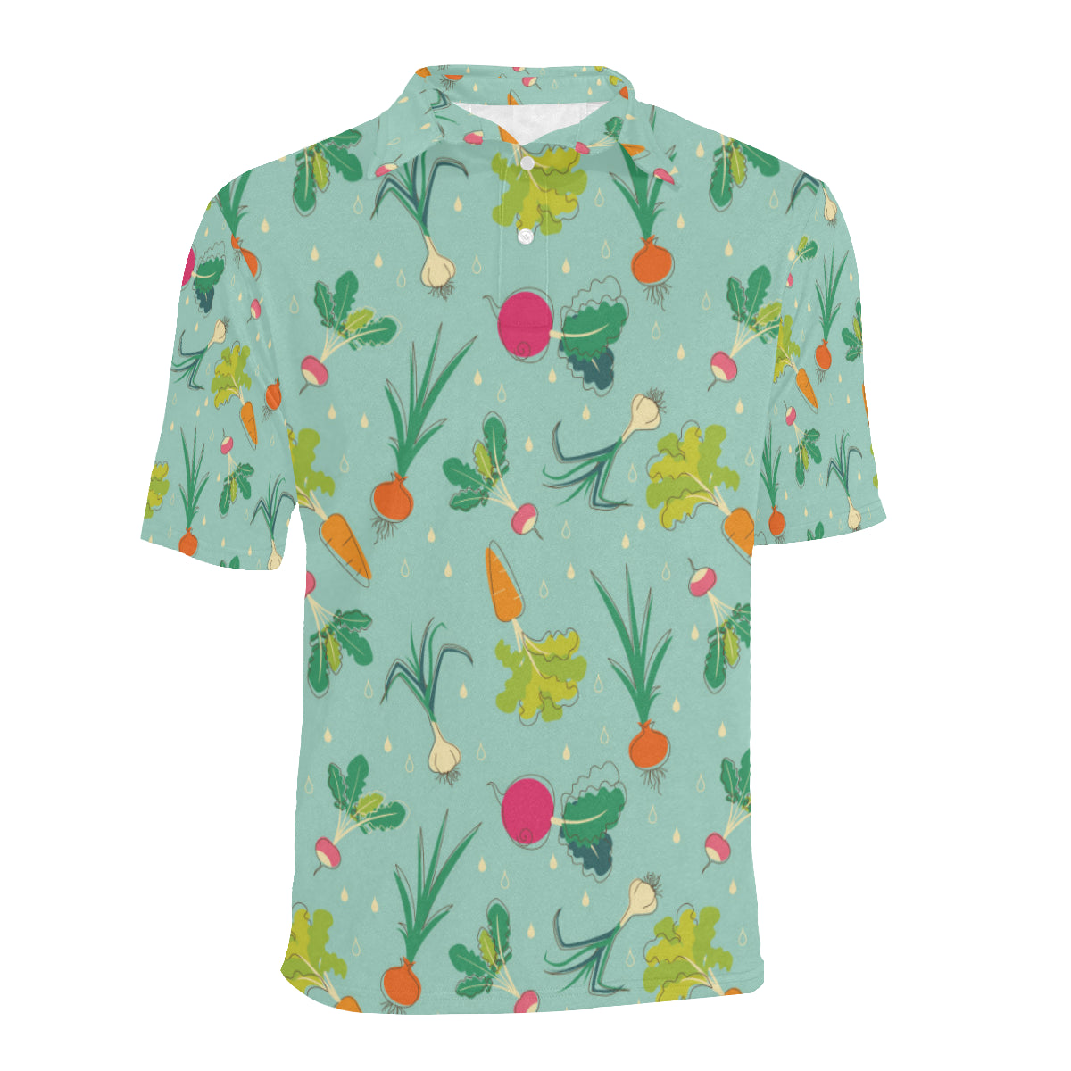 Radish Pattern Print Design A01 Men Polo Shirt