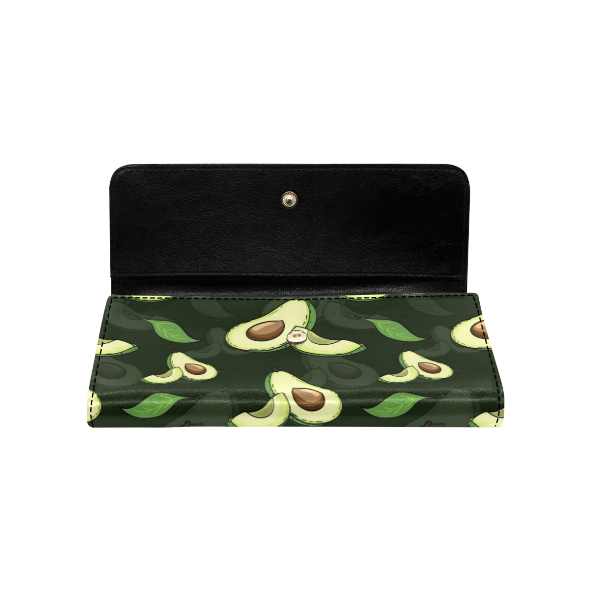 Avocado Pattern Print Design AC07 Women's Trifold Wallet