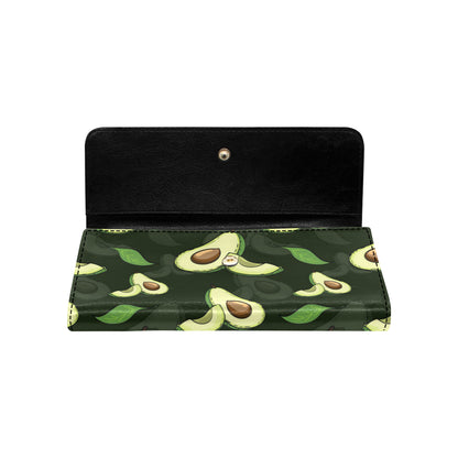 Avocado Pattern Print Design AC07 Women's Trifold Wallet