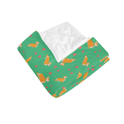 Cardigan Welsh Corgis Pattern Print Design 03 Premium Quilt