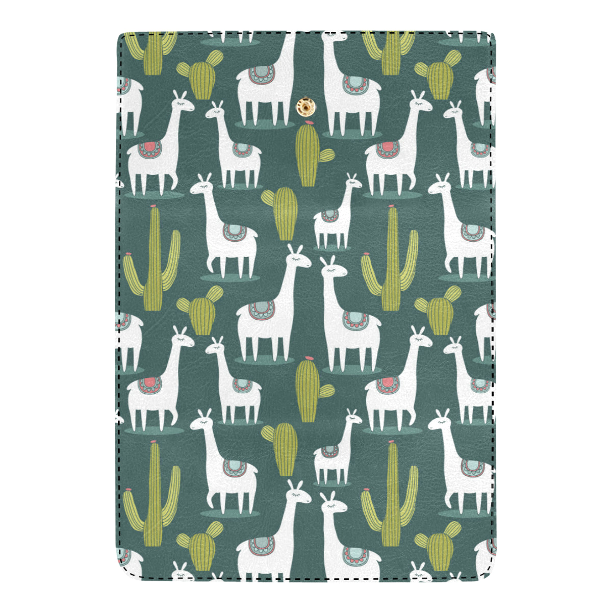 Llama Cactus Pattern Print Design 02 Women's Trifold Wallet