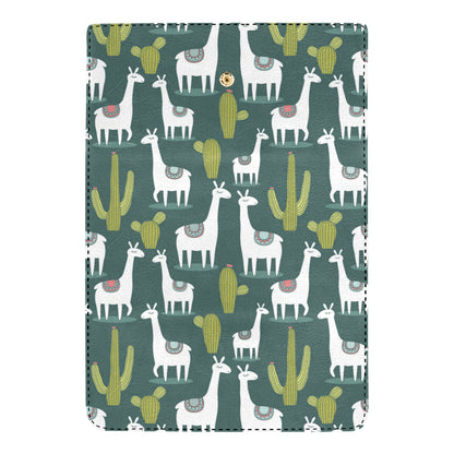 Llama Cactus Pattern Print Design 02 Women's Trifold Wallet