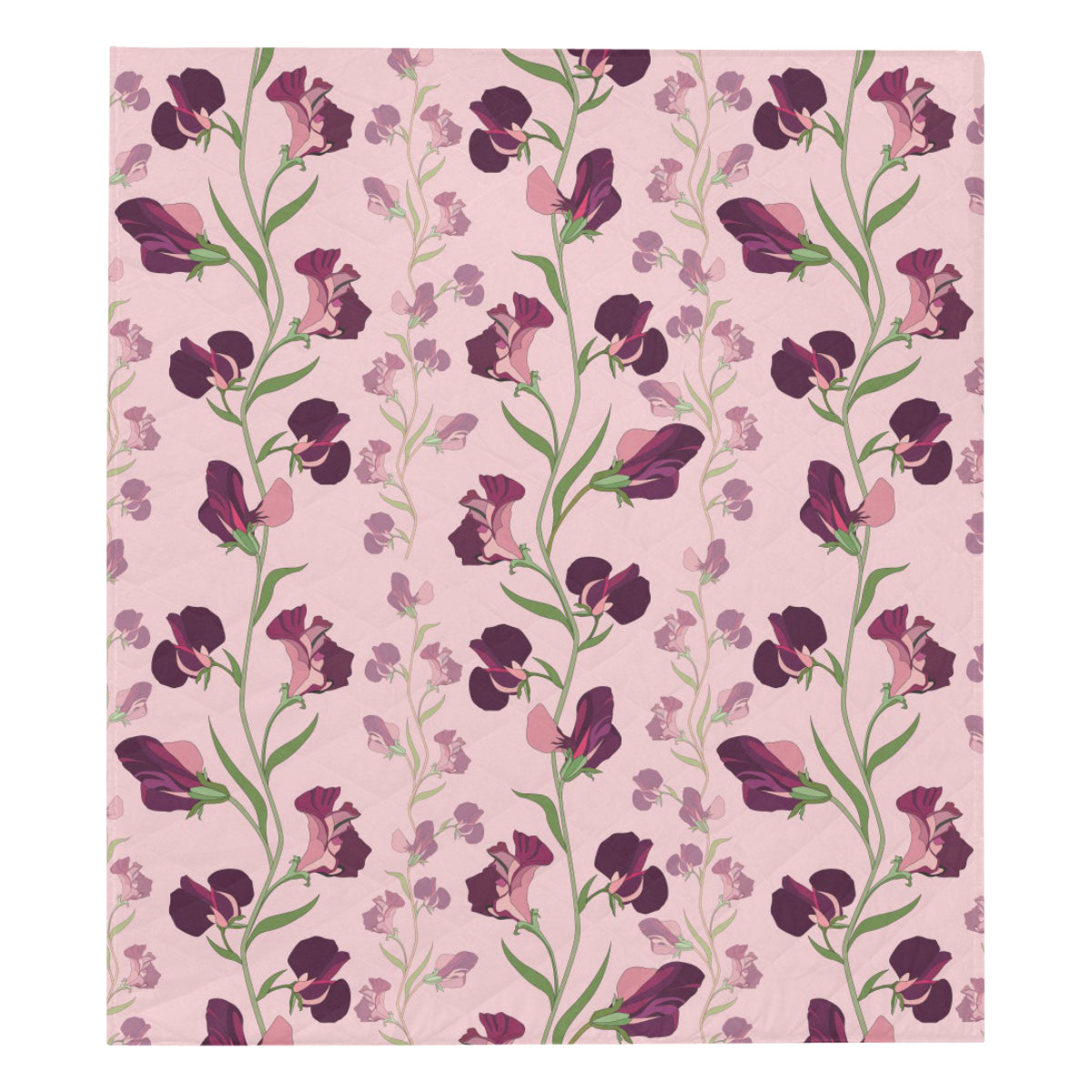 Peony Pattern Print Design PE09 Premium Quilt