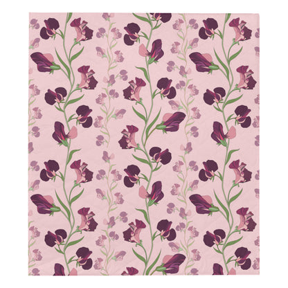 Peony Pattern Print Design PE09 Premium Quilt