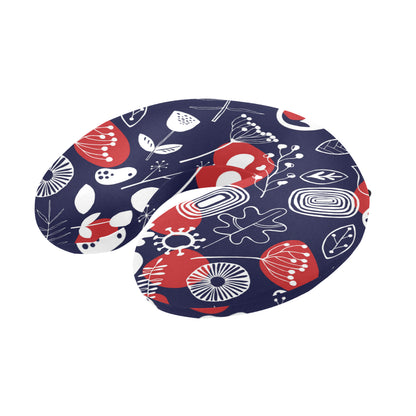 Nordic Pattern Print Design A02 U-Shaped Travel Neck Pillow
