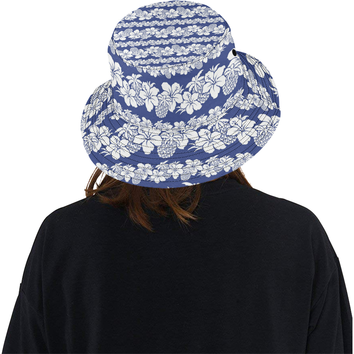 Hawaiian Themed Pattern Print Design H07 Unisex Bucket Hat