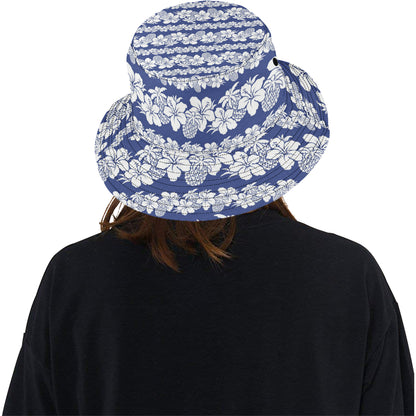 Hawaiian Themed Pattern Print Design H07 Unisex Bucket Hat