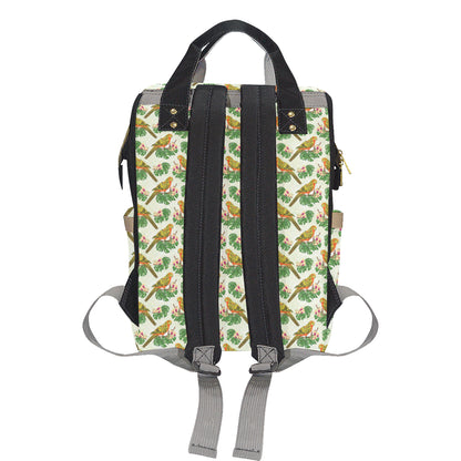 Conures Pattern Print Design 01 Diaper Bag Backpack