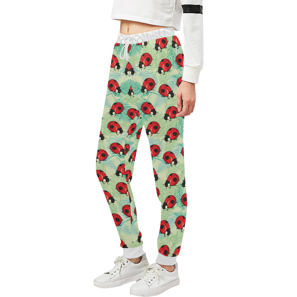 Ladybug Cute Print Pattern Unisex Sweatpants