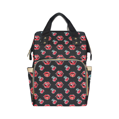 Cherry Pattern Print Design CH04 Diaper Bag Backpack