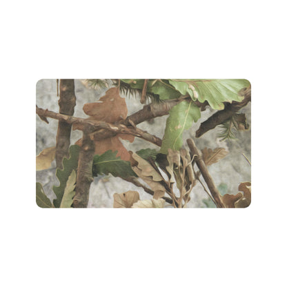Camo Realistic Tree Forest Print Rubber Doormat