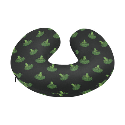 Broccoli Pattern Print Design 04 U-Shaped Travel Neck Pillow