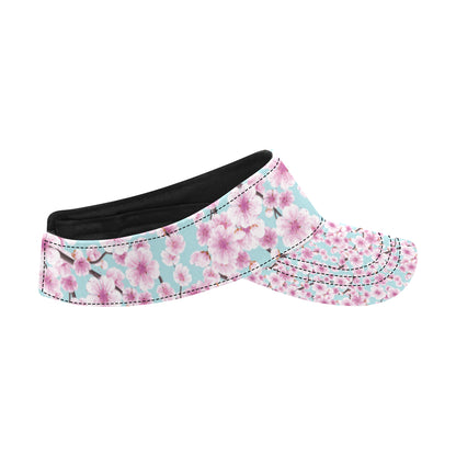Cherry Blossom Pattern Print Design 01 Unisex Sun Visor