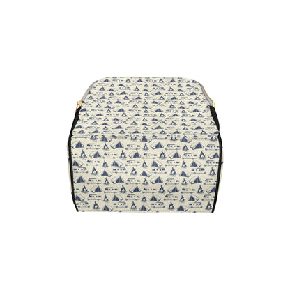 Campfire Pattern Print Design 01 Diaper Bag Backpack