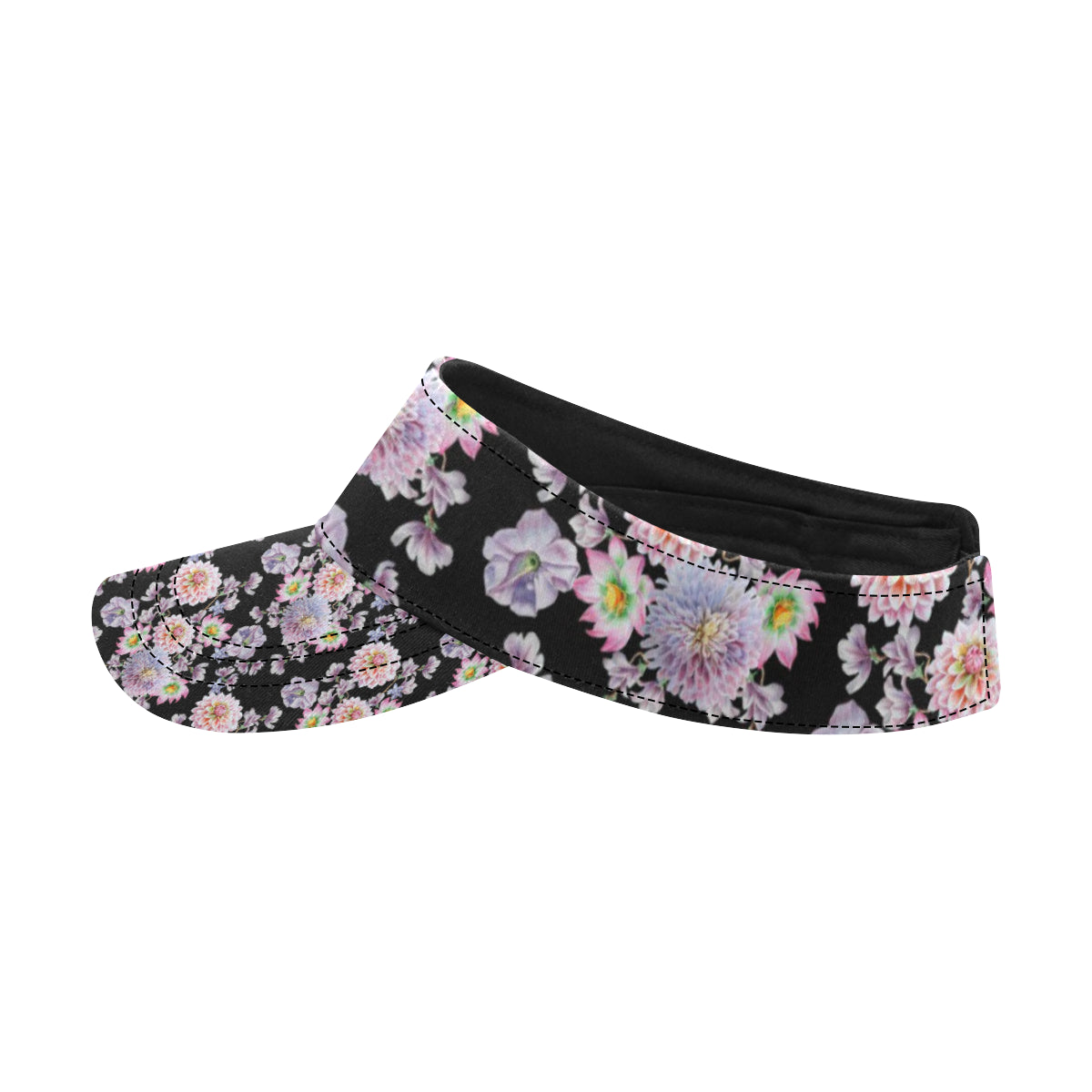 Dahlia Pattern Print Design DH012 Unisex Sun Visor