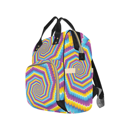 Optical illusion Pattern Print Design A04 Diaper Bag Backpack