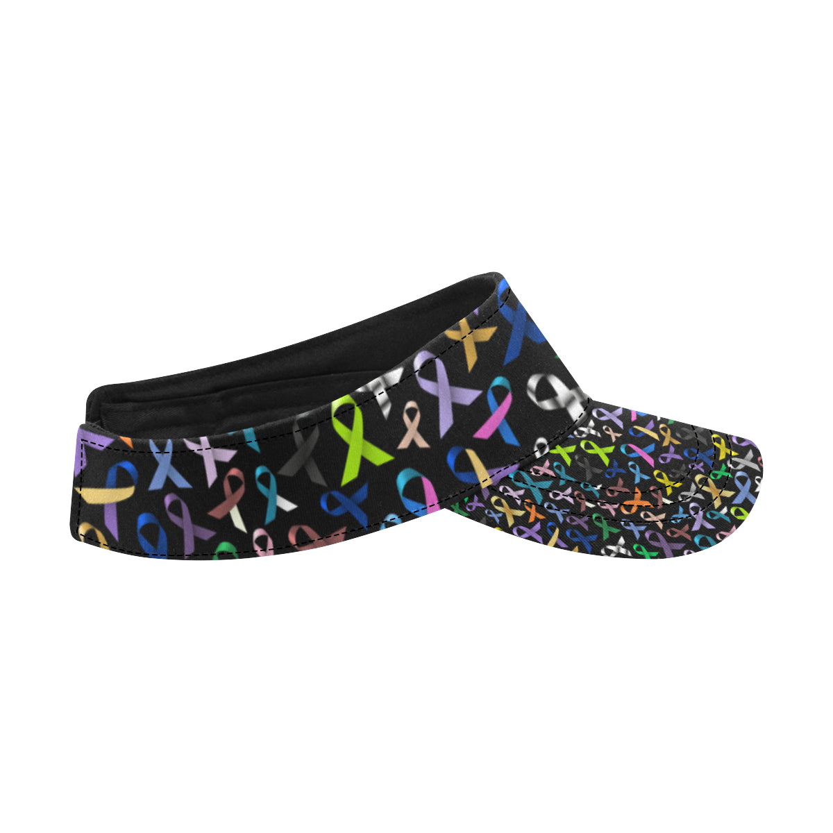 Breast Cancer Awareness Colorful Print Unisex Sun Visor