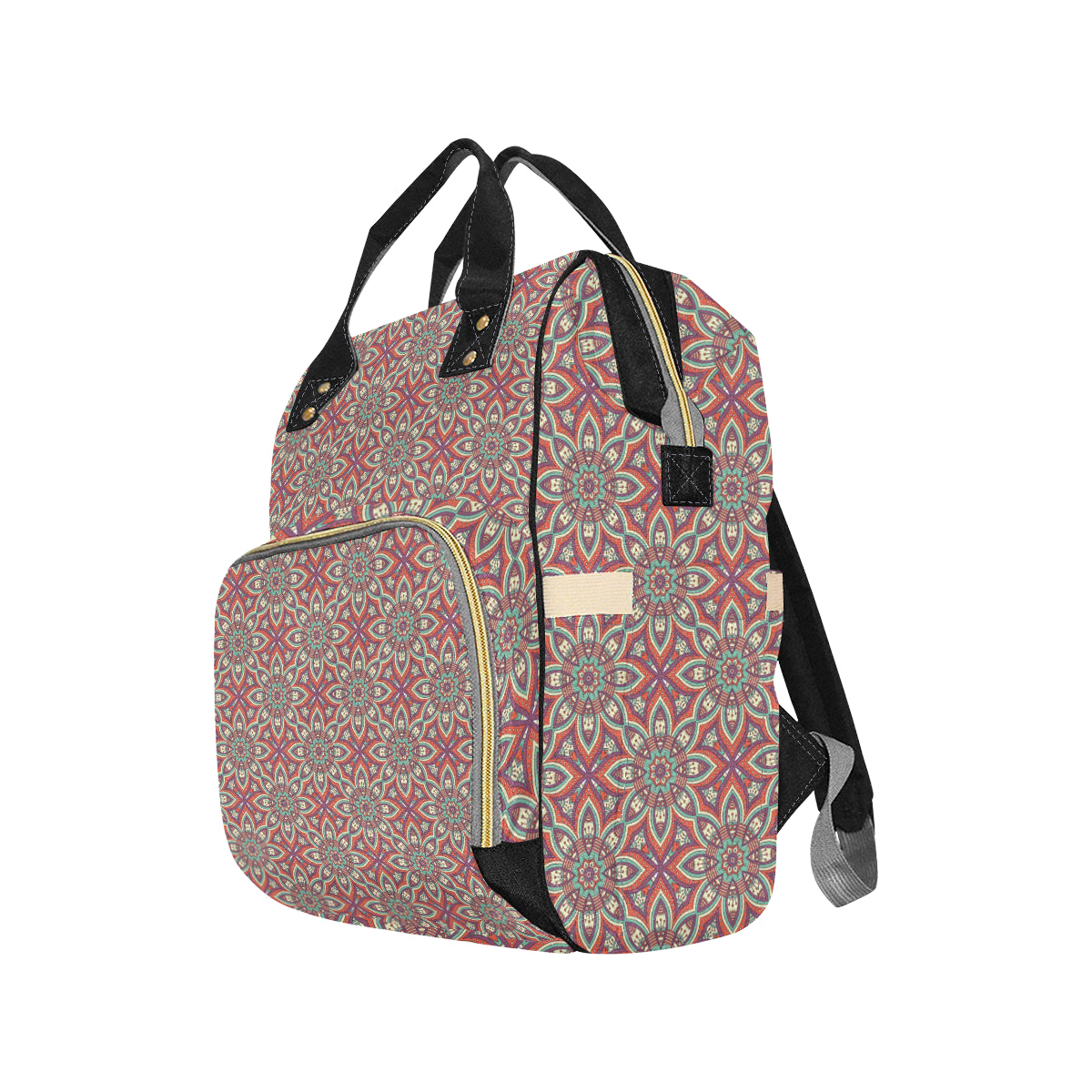 Bohemian Pattern Print Design 03 Diaper Bag Backpack