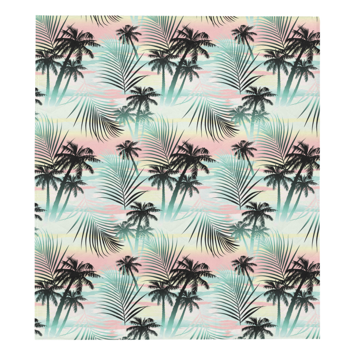 Palm Tree Pattern Print Design A03 Premium Quilt