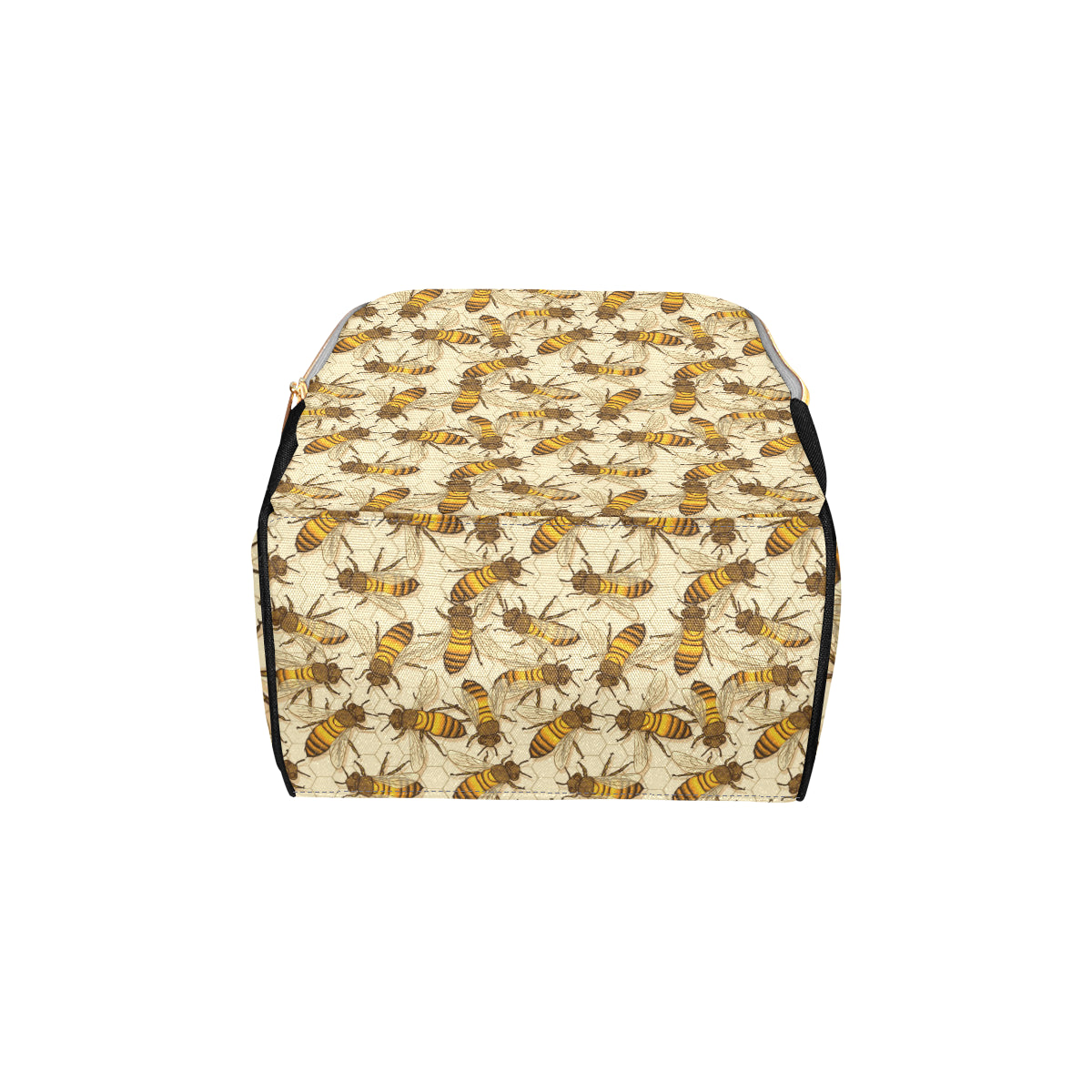 Bee Pattern Print Design BEE05 Diaper Bag Backpack