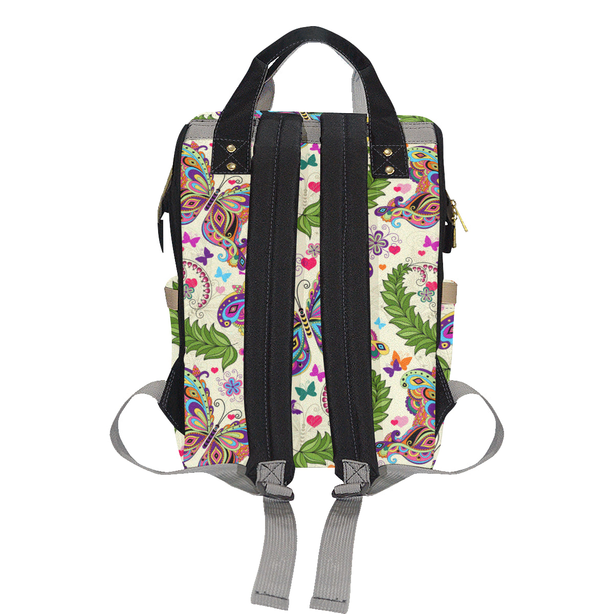 Butterfly Colorful Indian Style Diaper Bag Backpack