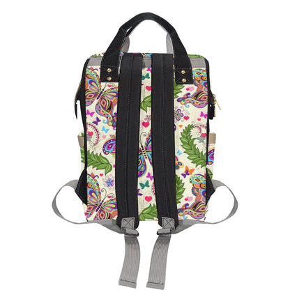 Butterfly Colorful Indian Style Diaper Bag Backpack
