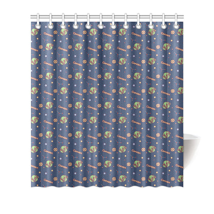Cancer Zodiac Pattern Print Design 03 Shower Curtain