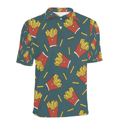 French Fried Pattern Print Design 04 Men Polo Shirt