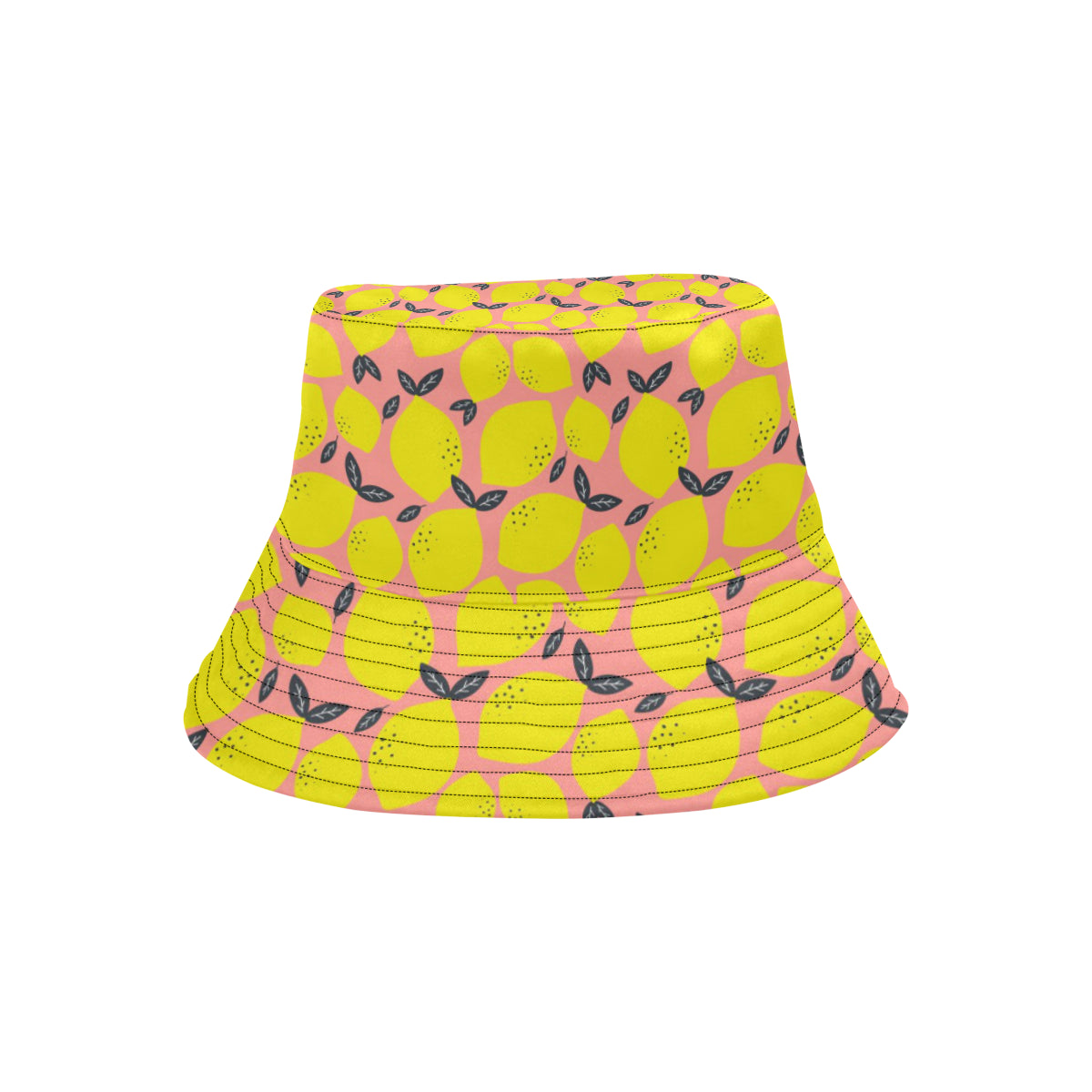 Lemon Pattern Print Design LM03 Unisex Bucket Hat